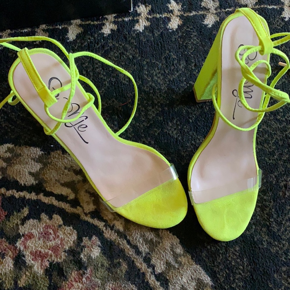 Laced up heels